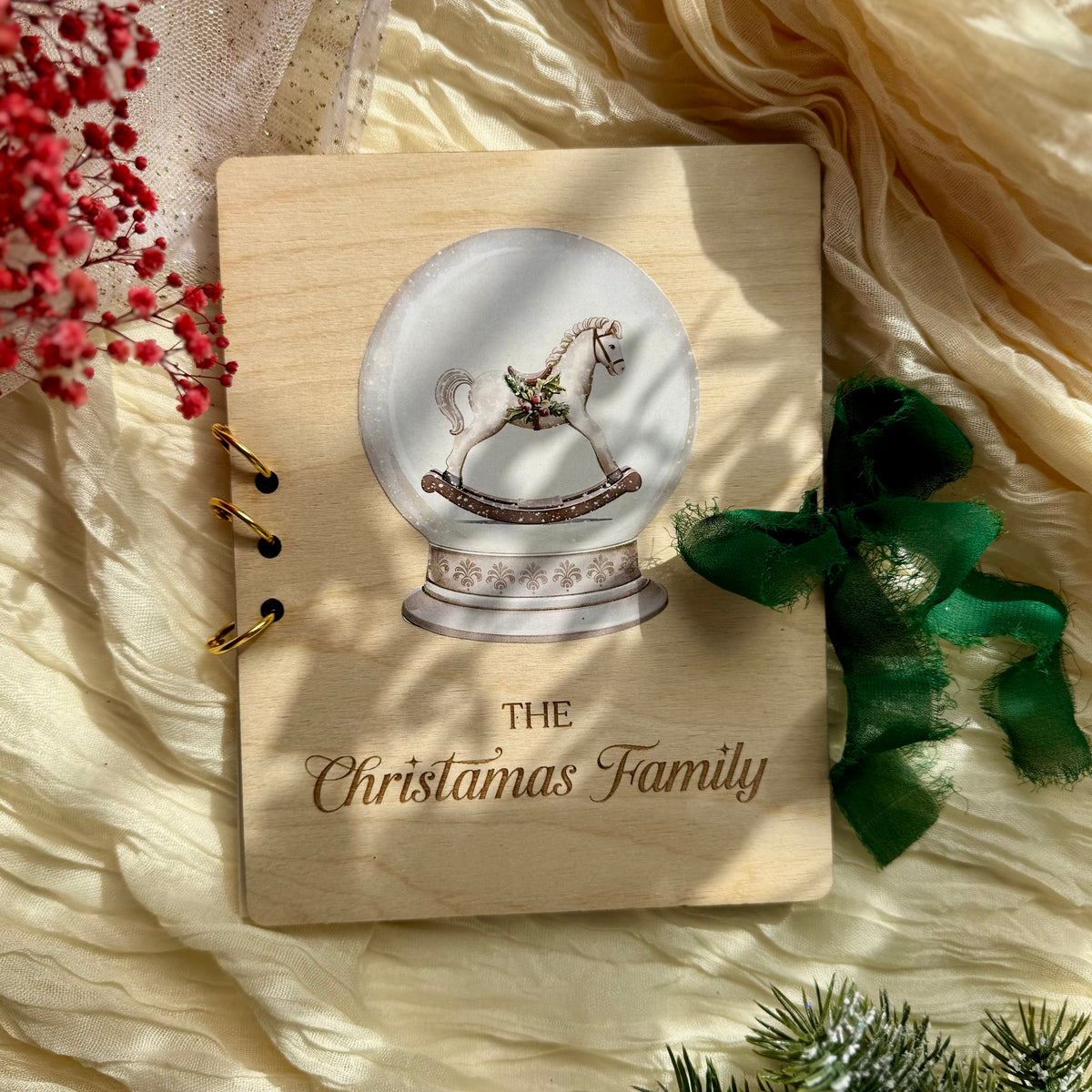 Album di Natale in legno – The Christmas Family