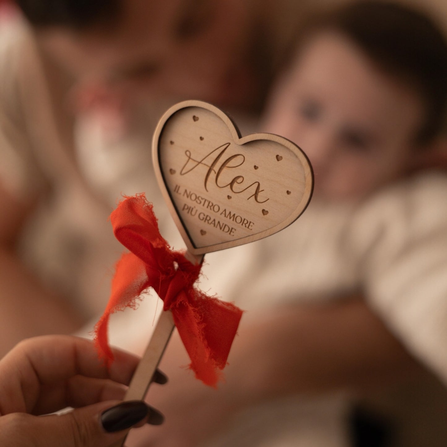 Bacchetta fotografica personalizzabile - Il nostro amore più grande