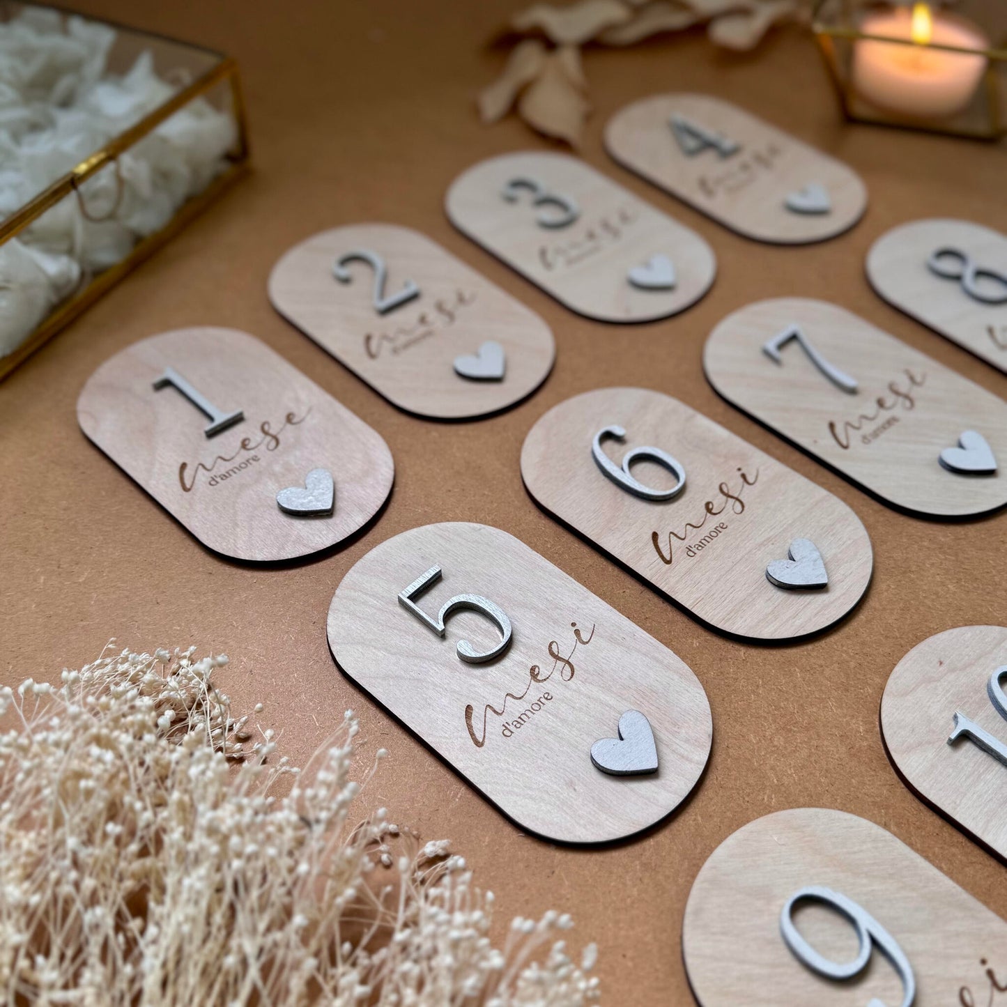Milestone Cards 3D Heart