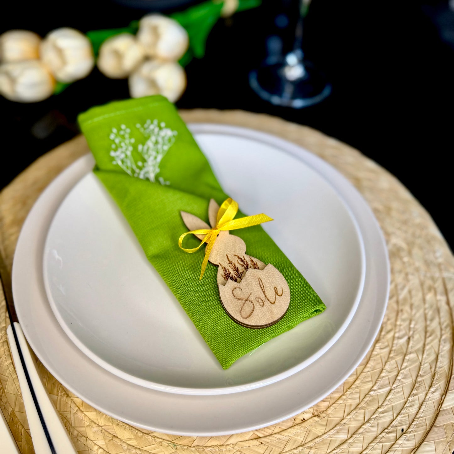 Segnaposto e Decorazione da appendere "Bunny" Personalizzabile