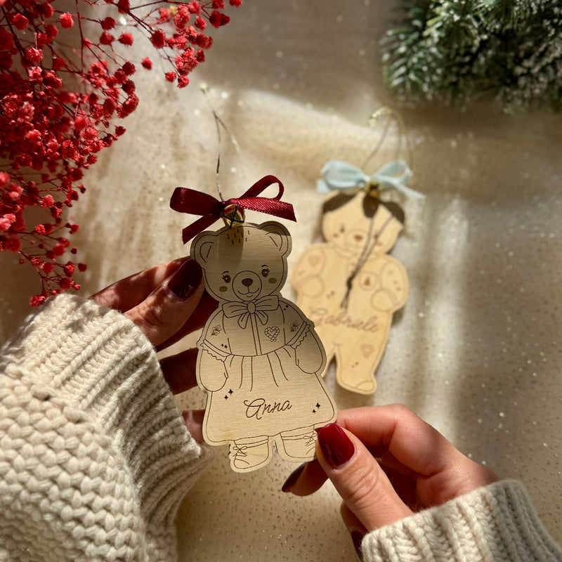 Orsetti di Natale – Decorazioni in legno personalizzate