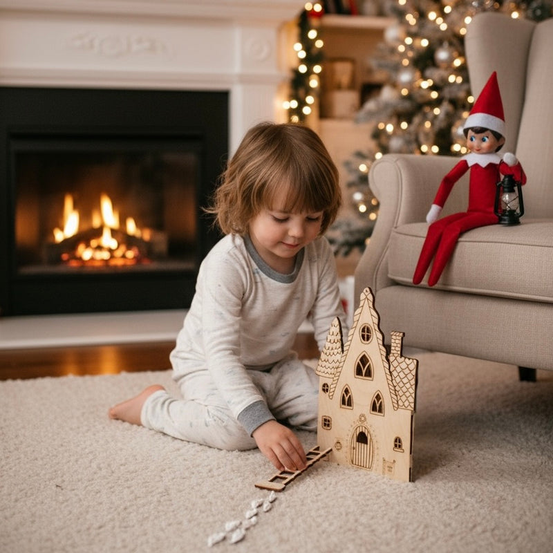 La Casa dell’Elfo di Babbo Natale – Decorazione natalizia in legno