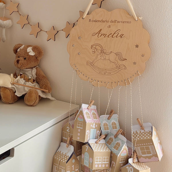Il mio Calendario dell’Avvento – Base in legno personalizzata