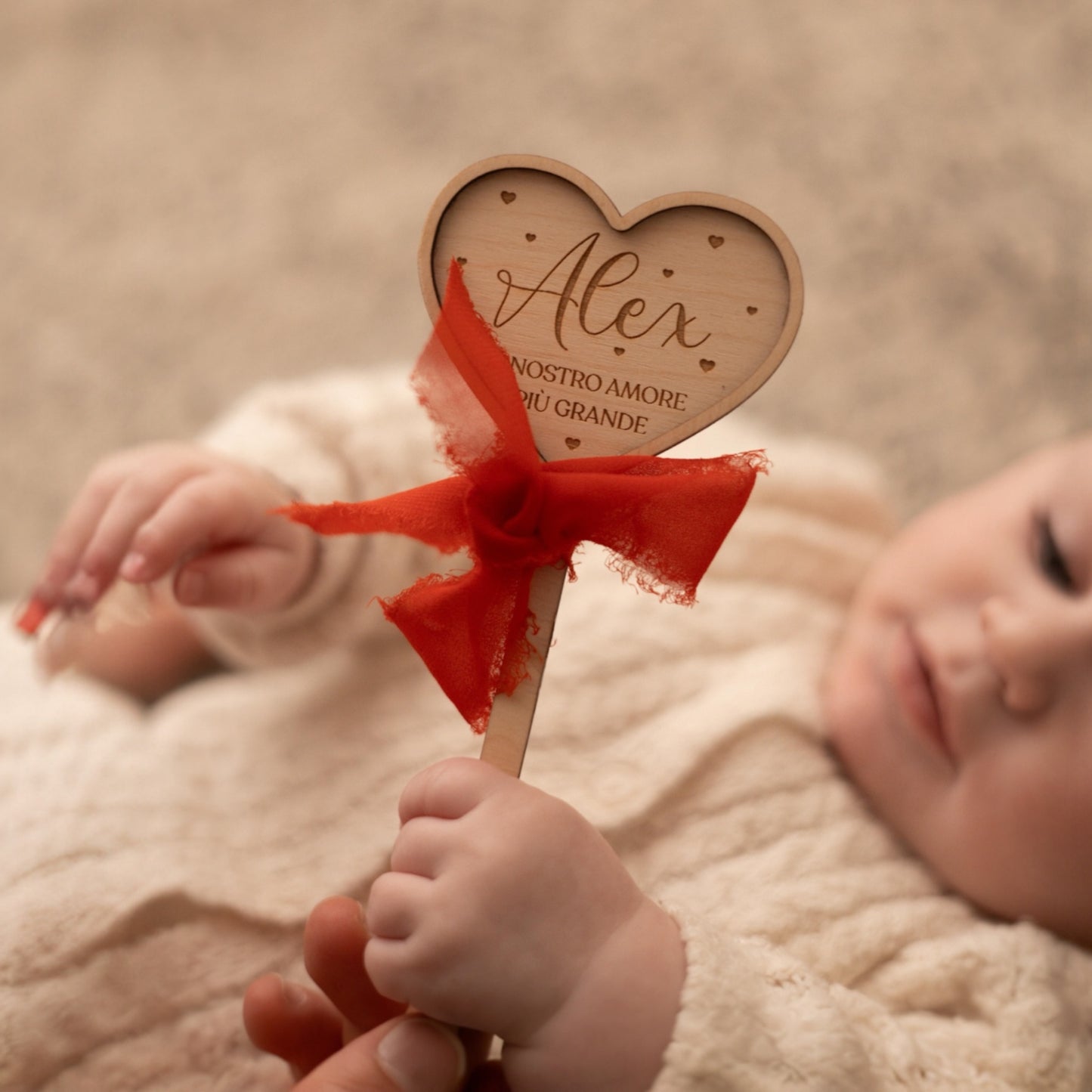 Bacchetta fotografica personalizzabile - Il nostro amore più grande