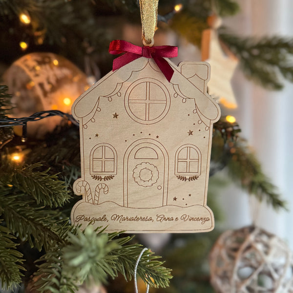 Casetta di Natale – Decorazione in legno personalizzata