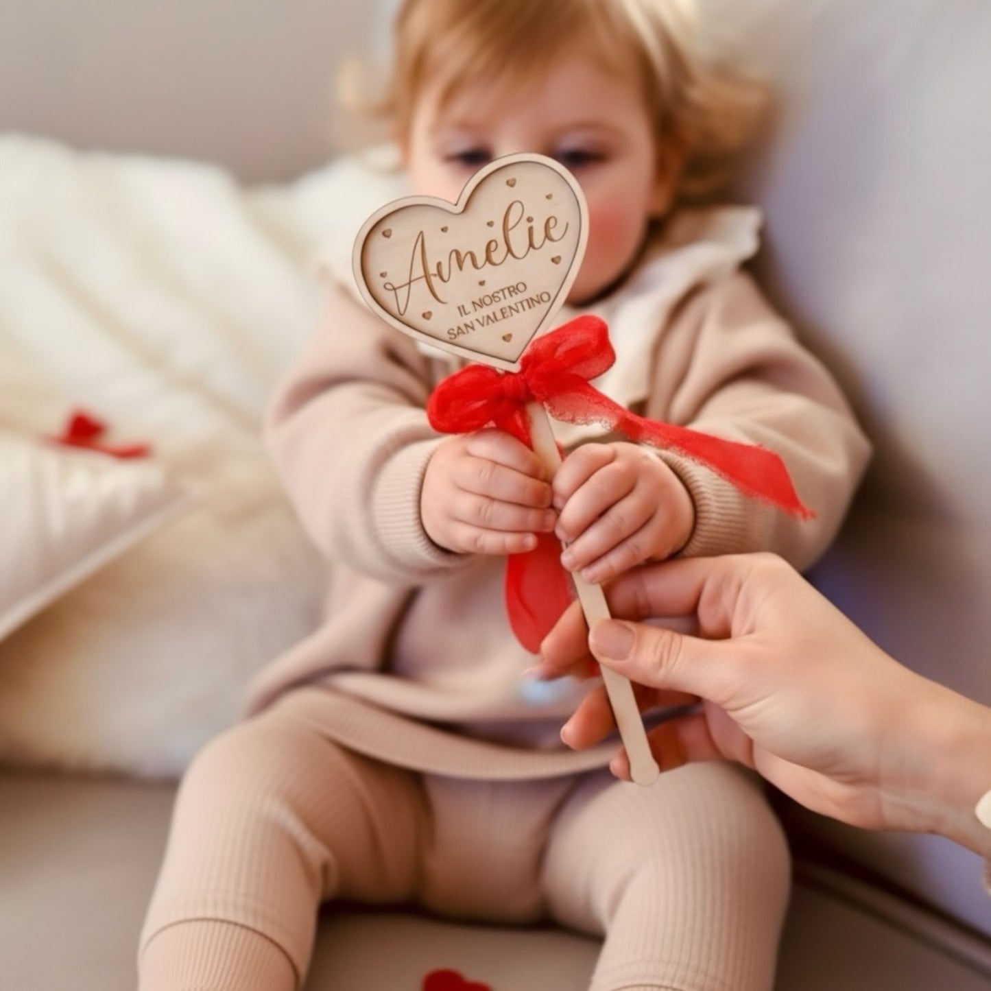 Bacchetta fotografica personalizzabile - Il nostro San Valentino