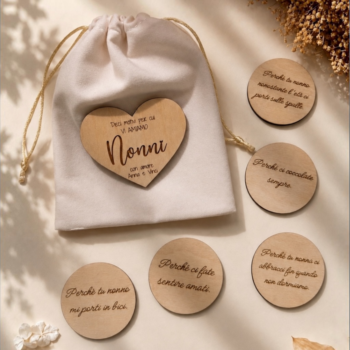 I motivi per cui vi amiamo Nonni – Set personalizzato Festa dei Nonni
