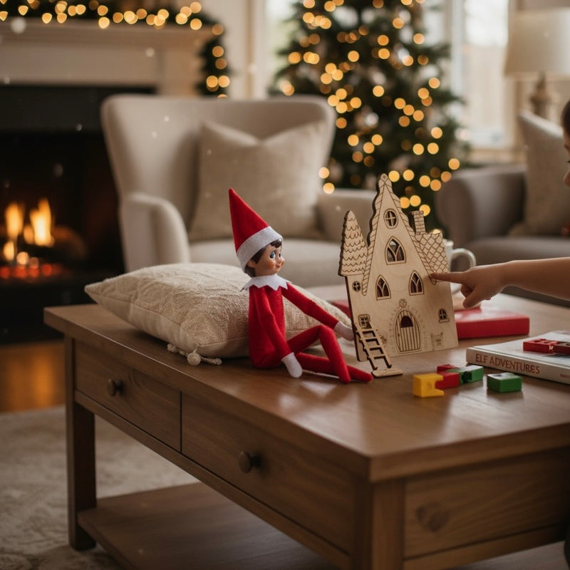La Casa dell’Elfo di Babbo Natale – Decorazione natalizia in legno