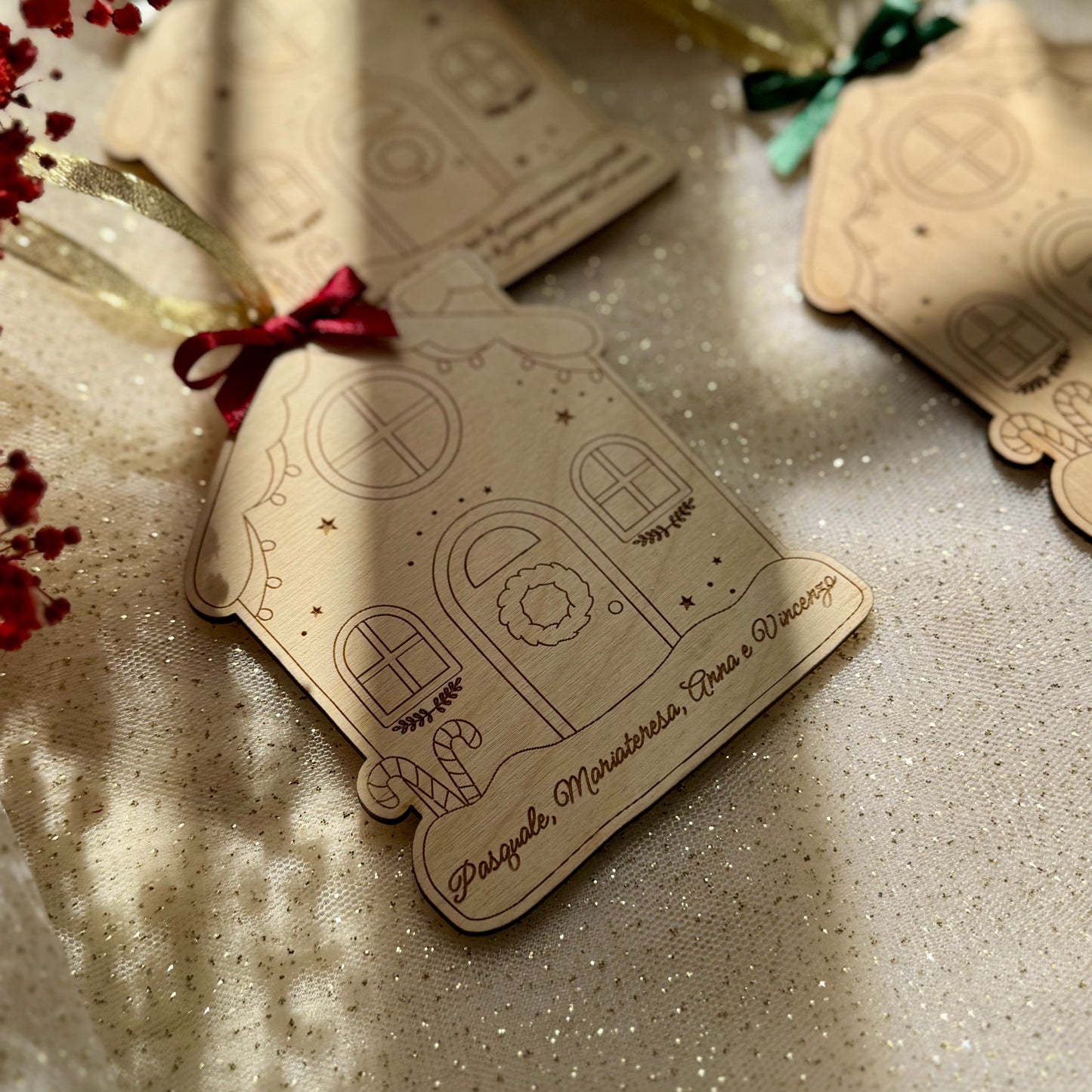 Casetta di Natale – Decorazione in legno personalizzata
