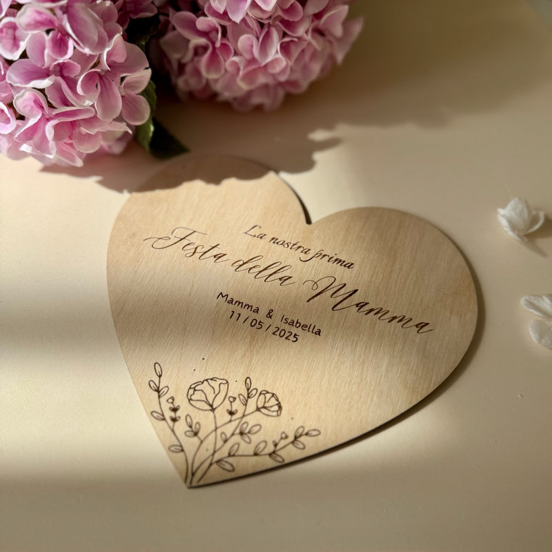 Targhetta fotografica "Festa della Mamma" Personalizzabile