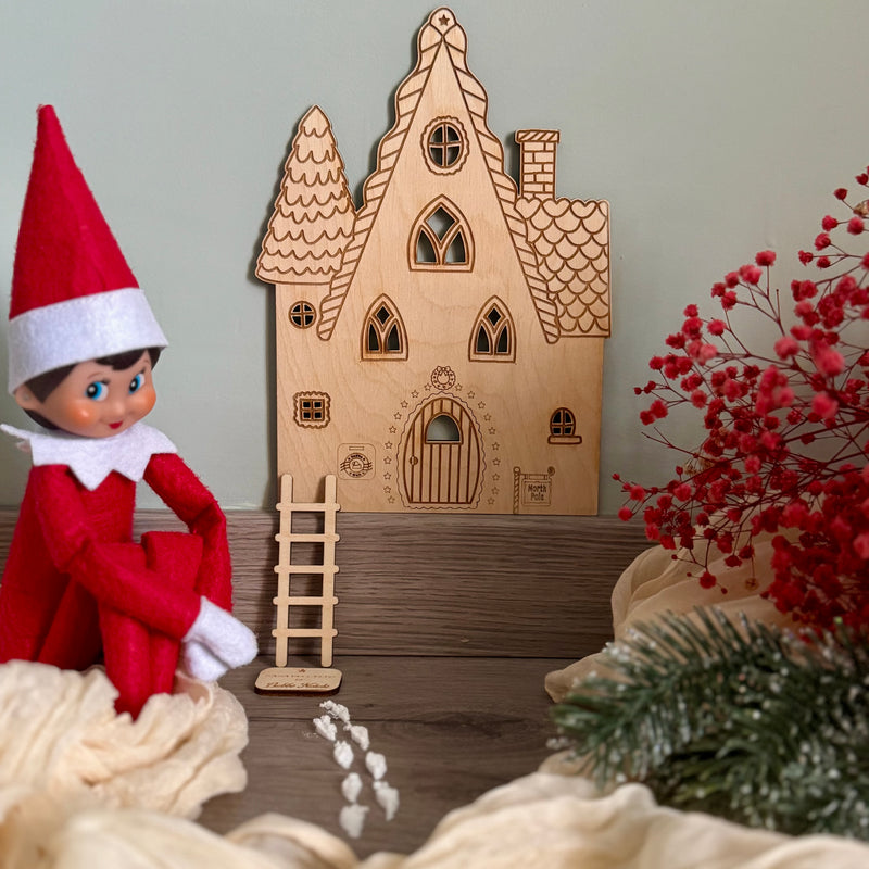 La Casa dell’Elfo di Babbo Natale – Decorazione natalizia in legno