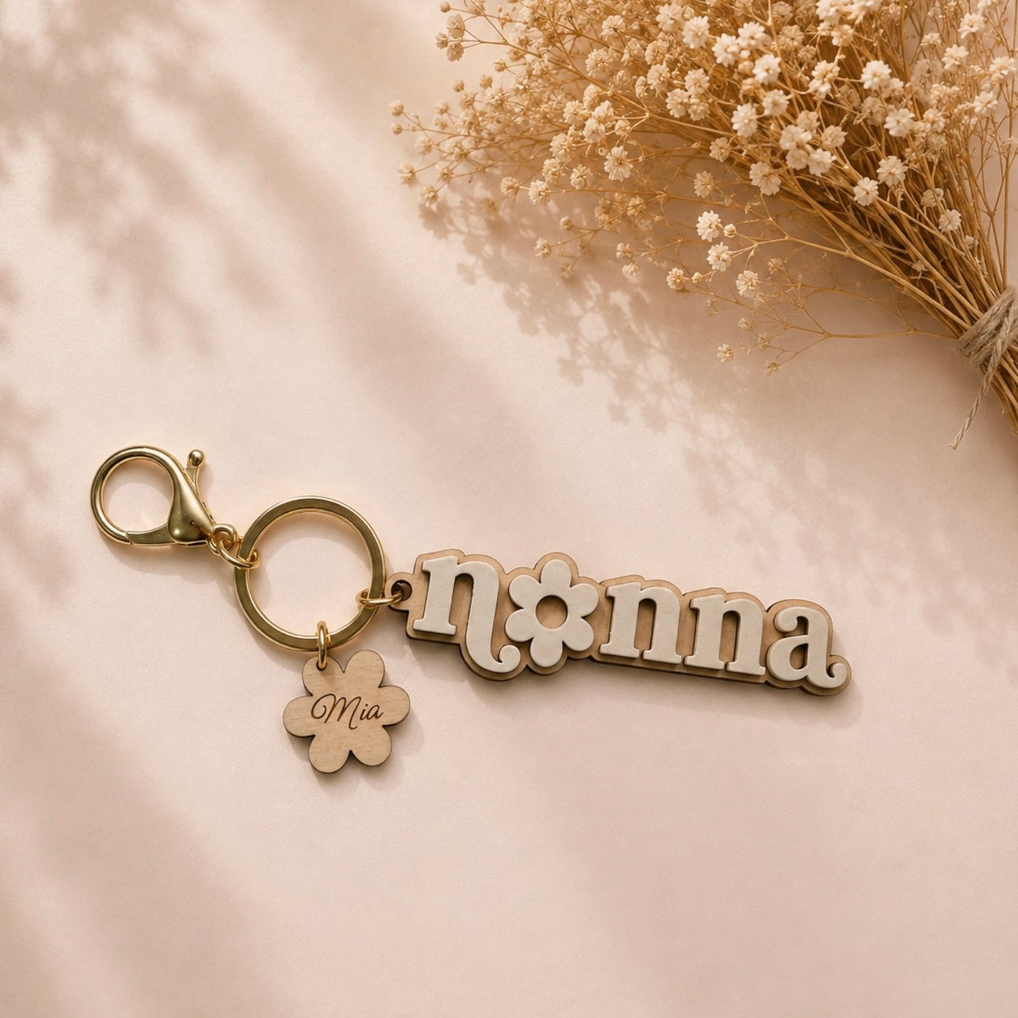Portachiavi Nonna o Nonno personalizzato con nomi – Festa dei Nonni