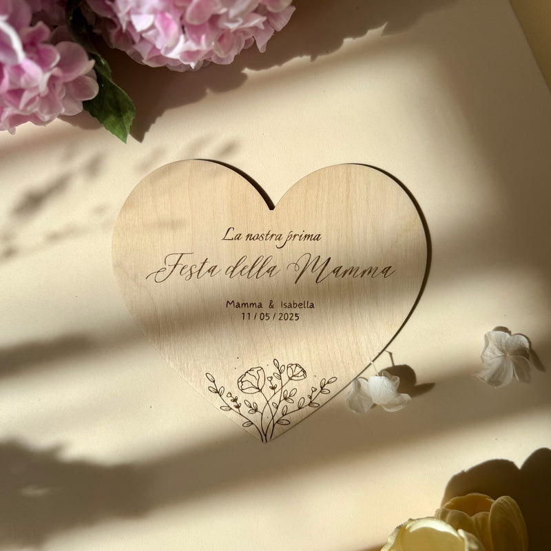 Targhetta fotografica "Festa della Mamma" Personalizzabile