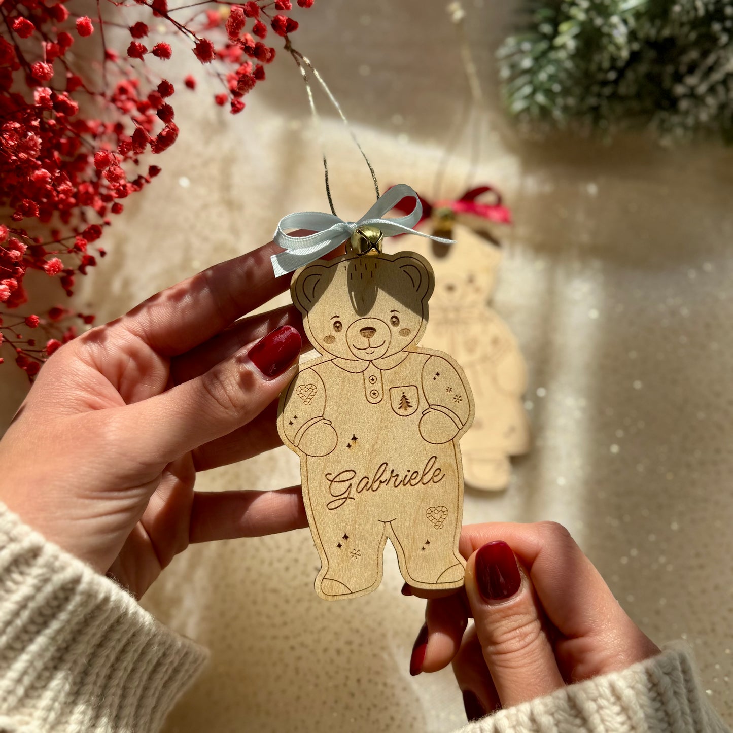 Orsetti di Natale – Decorazioni in legno personalizzate