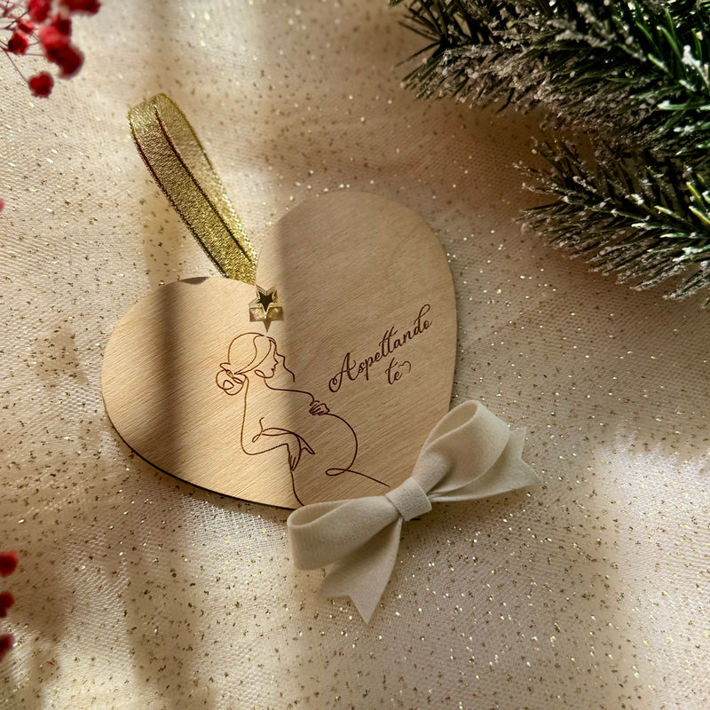 Decorazione natalizia "Aspettando te - Mummy"