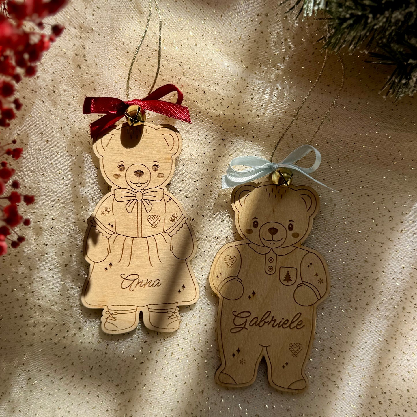 Orsetti di Natale – Decorazioni in legno personalizzate