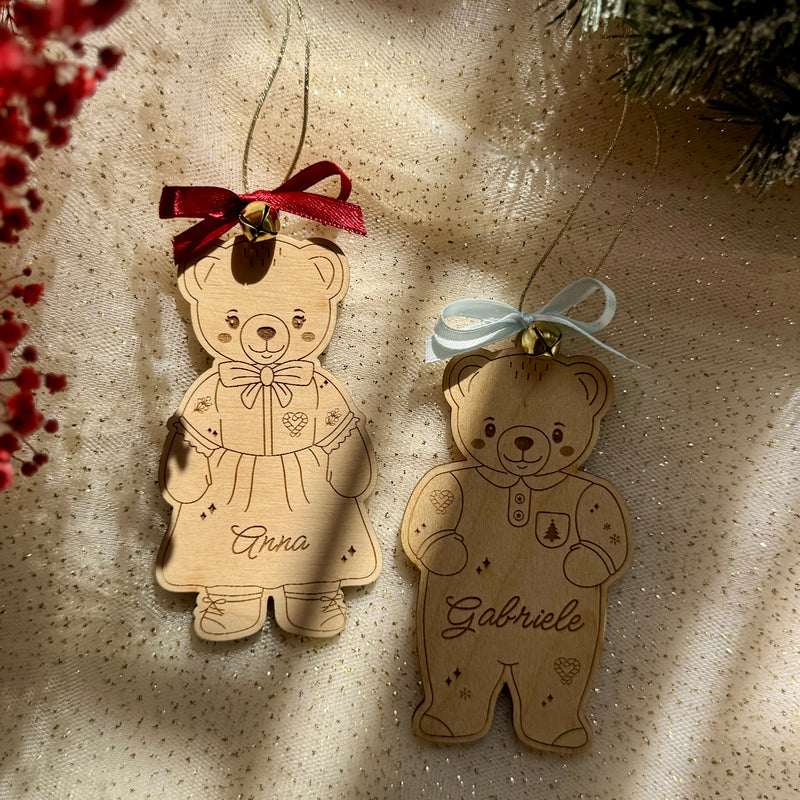 Orsetti di Natale – Decorazioni in legno personalizzate