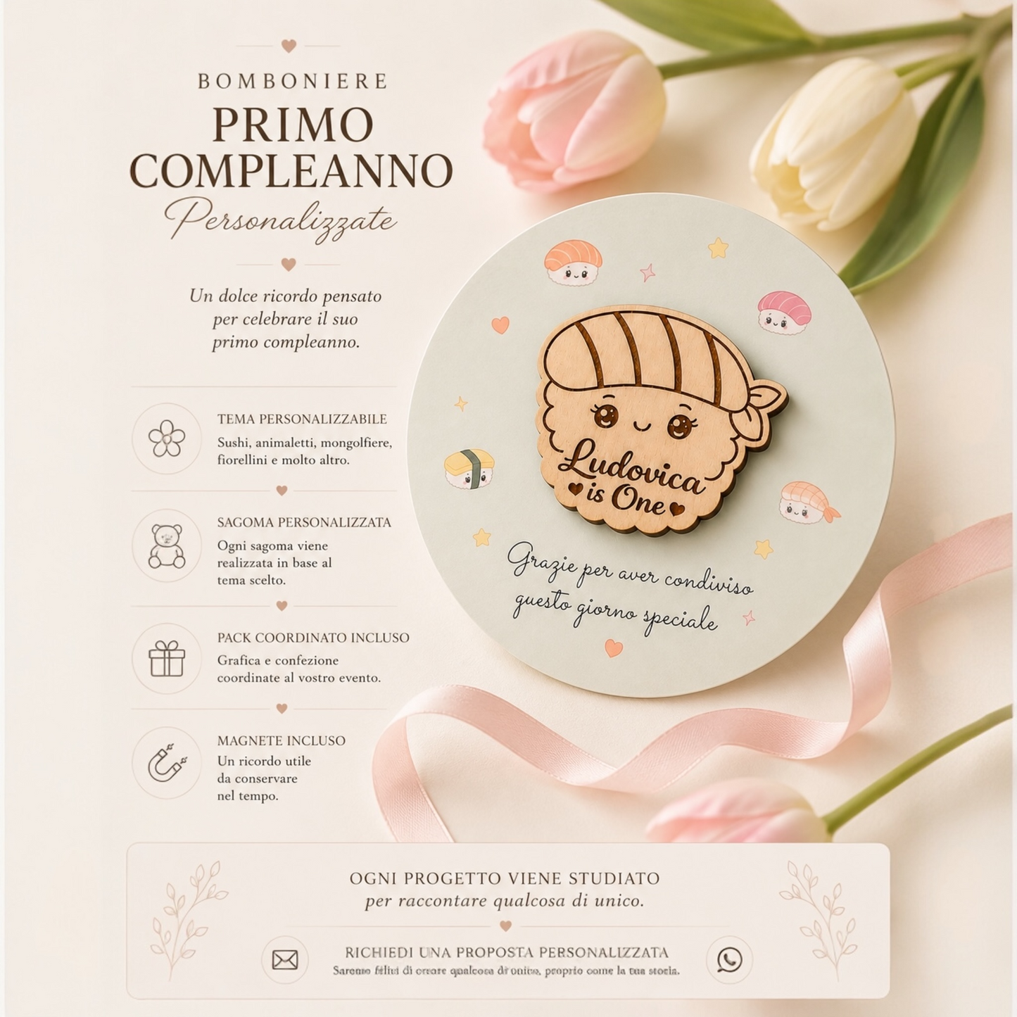 Bomboniere Primo Compleanno Personalizzate