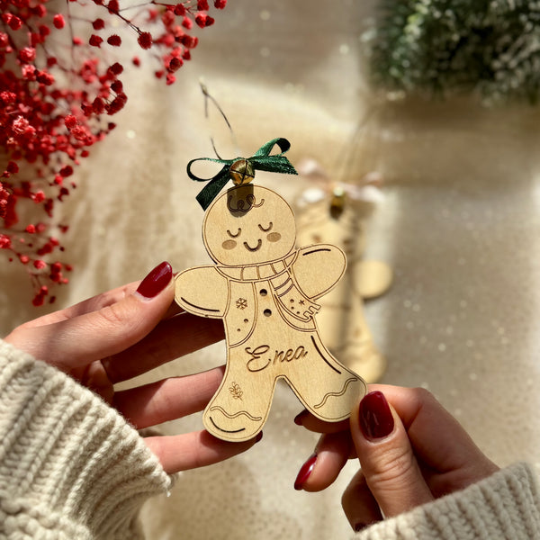 Omini di pan di zenzero – Decorazioni in legno personalizzate