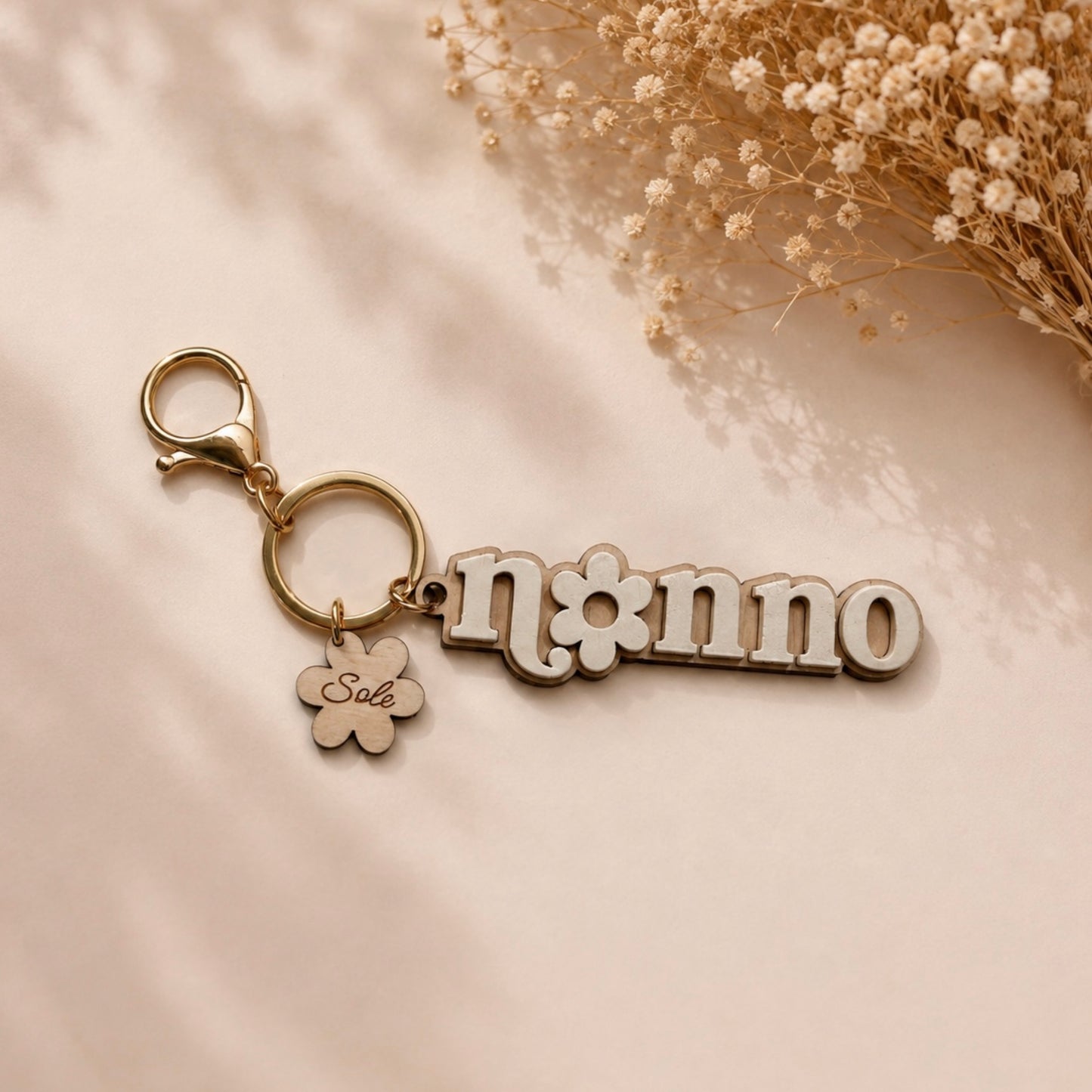 Portachiavi Nonna o Nonno personalizzato con nomi – Festa dei Nonni