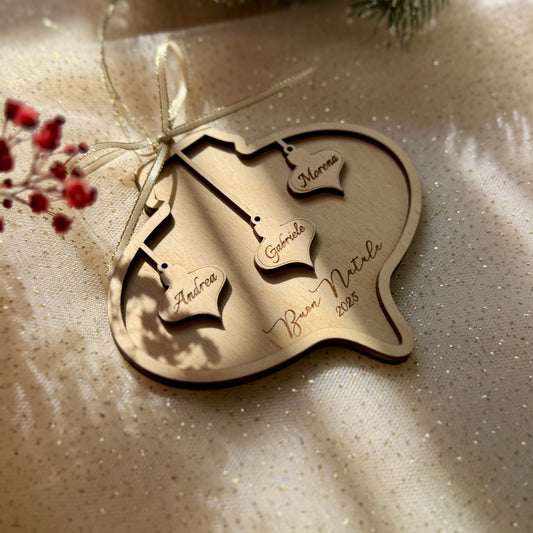 Arabesque di Natale – Decorazione in legno personalizzata