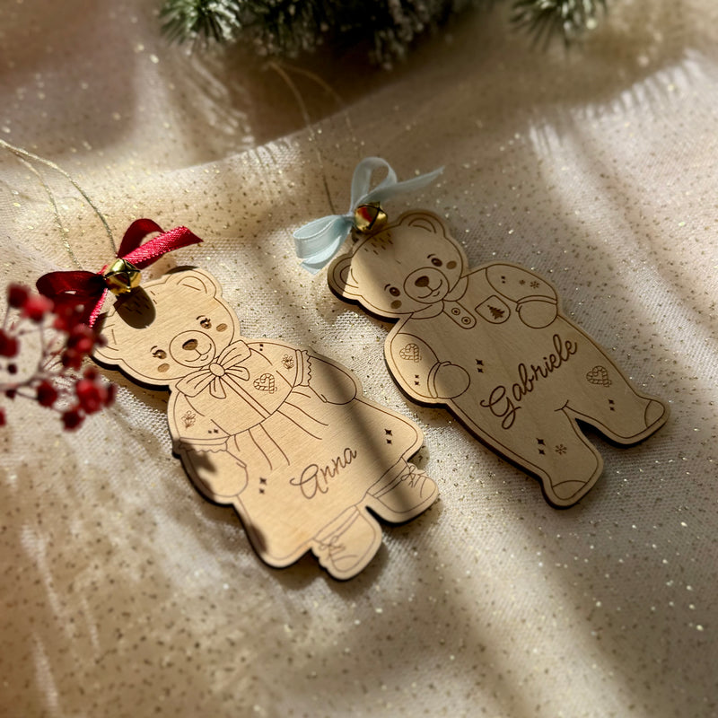 Orsetti di Natale – Decorazioni in legno personalizzate