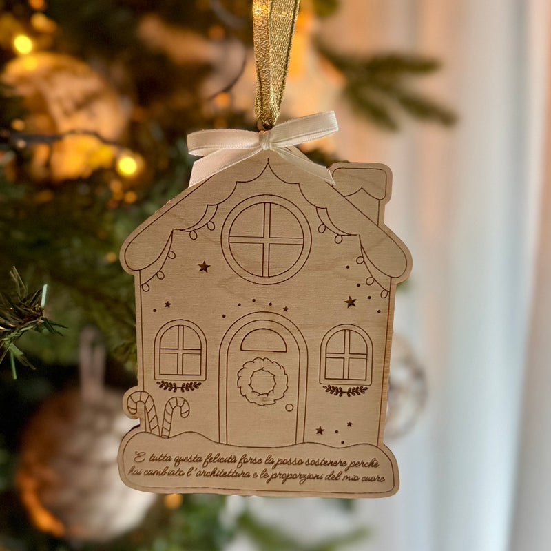 Casetta di Natale – Decorazione in legno personalizzata
