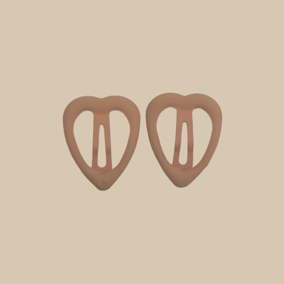 FERMAGLI PER CAPELLI CUORE (Nude) 2-PACK