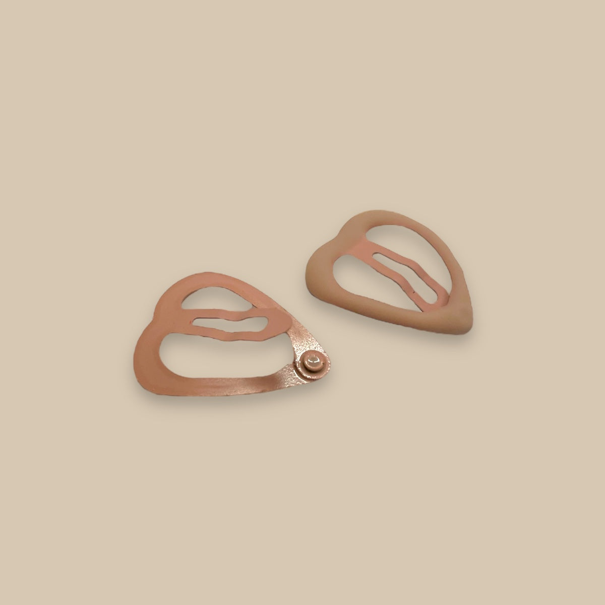 FERMAGLI PER CAPELLI CUORE (Nude) 2-PACK