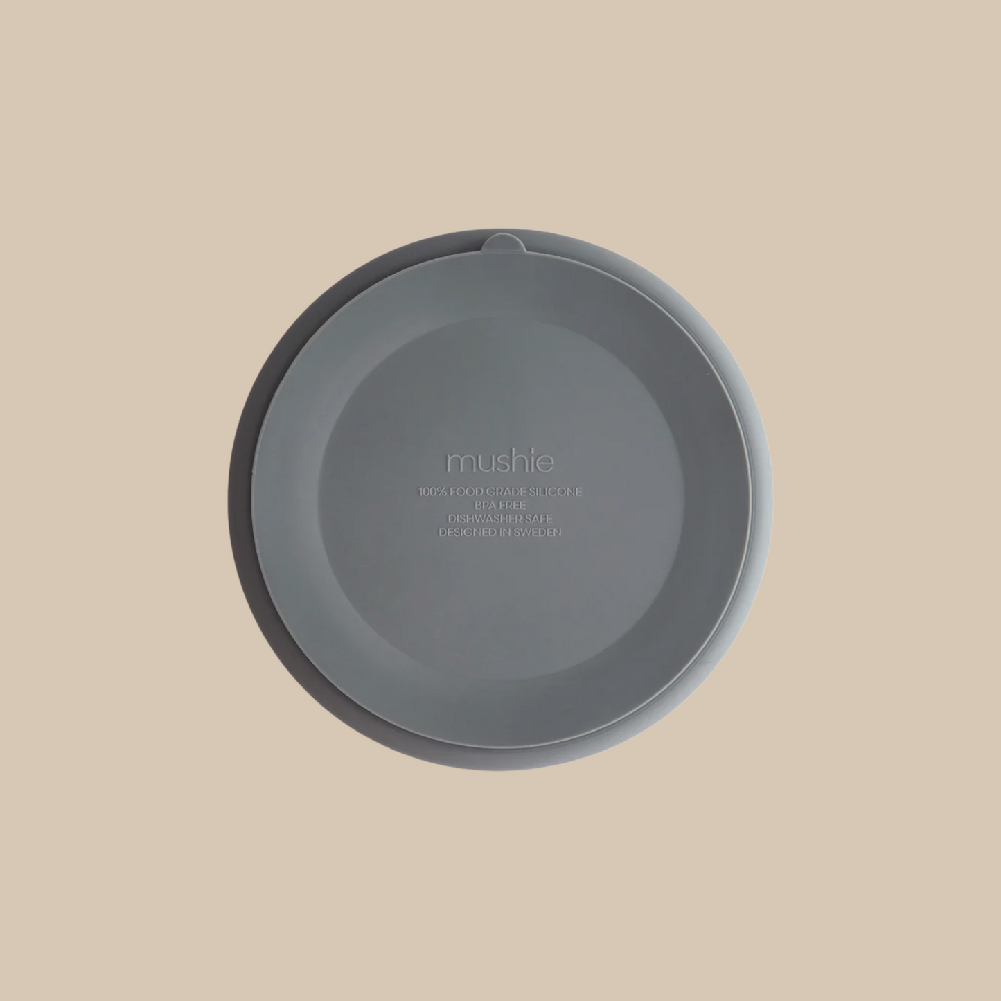 Piatto Divisorio in Silicone con Ventosa (Grigio)
