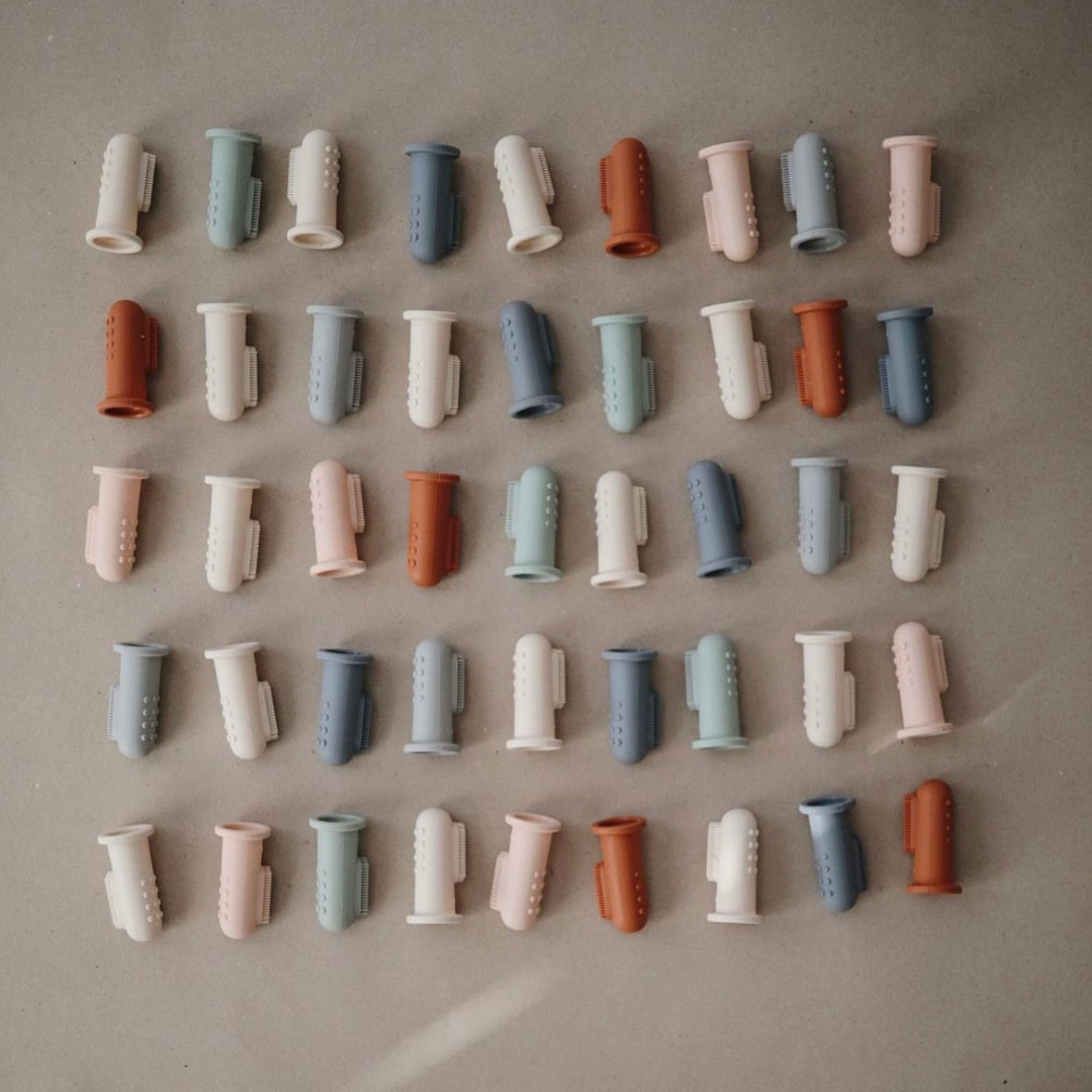 Set 2 Spazzolini da dito in Silicone (Clay/Shifting Sand)